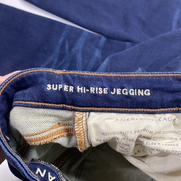 American Eagle Next Level Stretch Super Hi-Rise Jegging 0 Long - Picture 10 of 12
